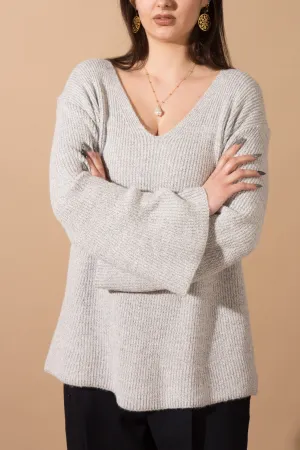 V-Neck Flare Jumper