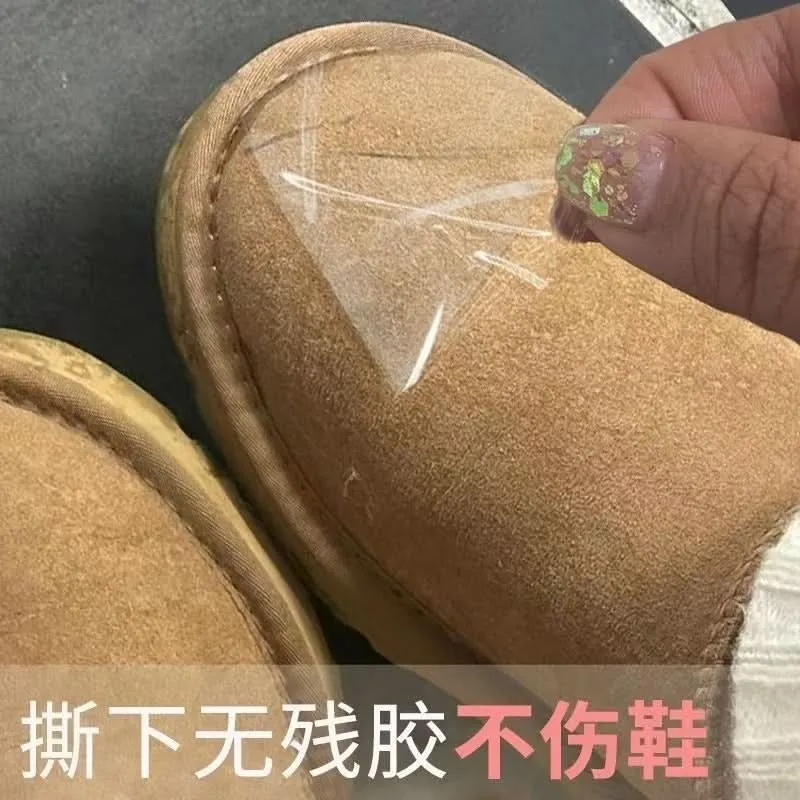 Waterproof Toe Covers for Shoes – Transparent PU Anti-Dirt Rain Stickers