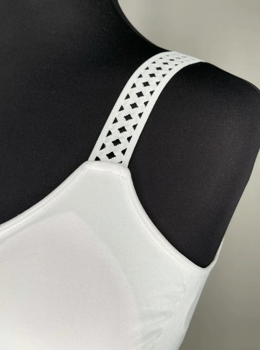 White Bra/ White Lattice