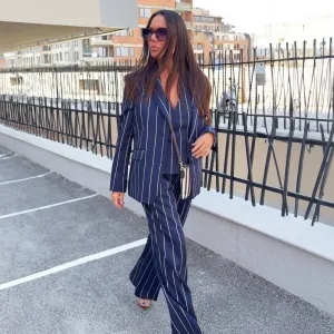 Women's Striped Three-Piece Suit YAMAS
