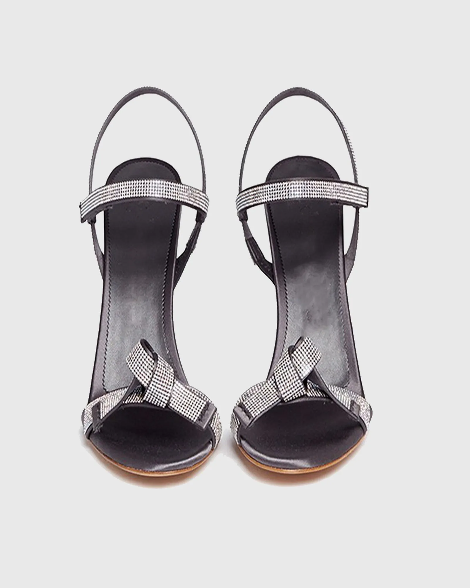Yaretzi Rhinestone Knot Slingback Sandals