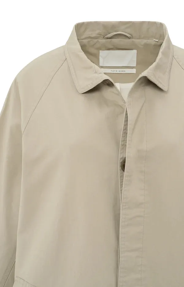 YAYA - Oversized Coat in Safari